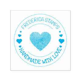 愛パーソナライズされたハートで手作り セルフインキングスタンプ