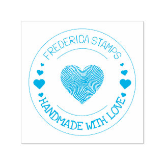 愛パーソナライズされたハートで手作り セルフインキングスタンプ