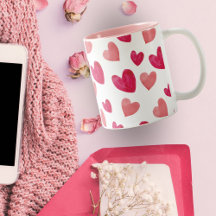 愛パーソナライズされたピンクと赤キャンディハート