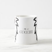 愛パーソナライズされたマイChihuahua Dog コーヒーマグカップ (中央)