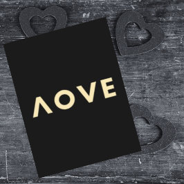 愛パーソナライズされたミニマカッコいいモダンルバレンタイン シーズンカード