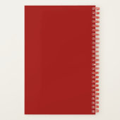 愛パーソナライズされたレシピ製 ノートブック (裏面)