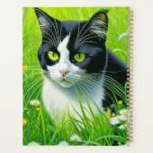 愛パーソナライズされた愛なる猫のデイジー プランナー手帳 (裏面)