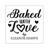 愛パーソナライズされた書焼いた付き ラバースタンプ (インプリント)