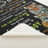 愛パーソナライズされた母から息子へ シェルパブランケット (3/4)