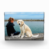 愛パーソナライズされた犬の母の日  フォトブロック (正面)