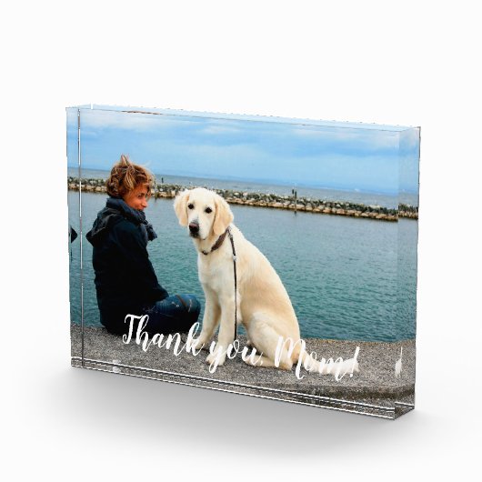 愛パーソナライズされた犬の母の日  フォトブロック (右)