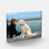 愛パーソナライズされた犬の母の日  フォトブロック (左)