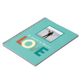 愛パーソナライズされた結婚周年記念クリスチャンNo ノートブック (左側)