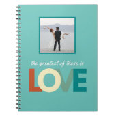 愛パーソナライズされた結婚周年記念クリスチャンNo ノートブック (正面)