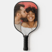 愛パーソナライズされた者への写真贈り物 ピックルボールラケット (裏面)