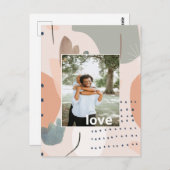 愛パーソナライズされた芸術的はがき ポストカード (正面/裏面)