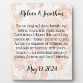 愛パーソナライズされた詩プラーク フォトプラーク (正面)