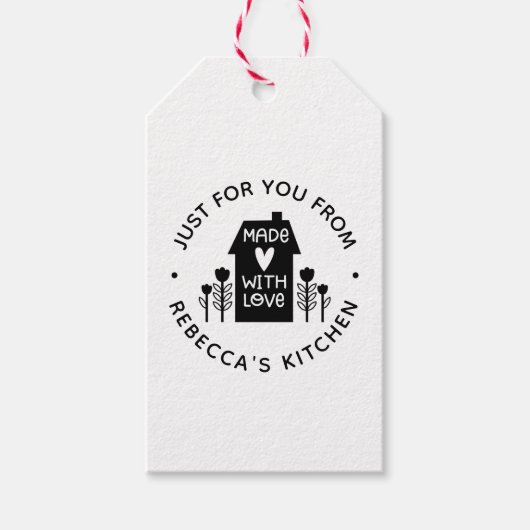 愛パーソナライズされた贈り物でかわいいラベル ギフトタグ (正面)