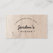 愛パーソナライズされた食サービスで自家製 名刺 (正面)