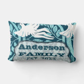 愛パーソナライズされた鳥の家庭を築く ランバークッション (裏面)