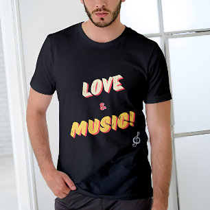 愛パーソナライズされた&音楽!ティー🎼 Tシャツ