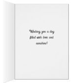 愛ビクトリアンしいクリスマスの挨拶を送る家 (内側 (右))