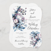 愛ビクトリアンエレガントの花 招待状 (正面/裏面)