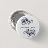 愛ビクトリアンエレガントの花 缶バッジ (正面&裏面)