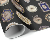 愛ビクトリアン人の目のギフトラップ ラッピングペーパー (ロールコーナー)