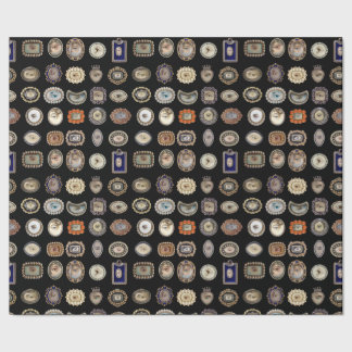 愛ビクトリアン人の目のギフトラップ ラッピングペーパー