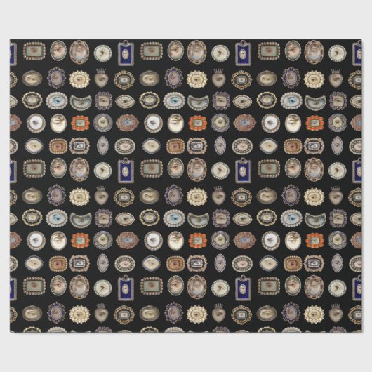 愛ビクトリアン人の目のギフトラップ ラッピングペーパー (シーム)