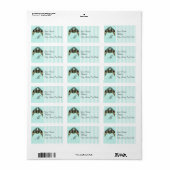 愛ビクトリアン鳥住所 シール (フルシート)