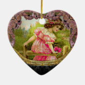 愛ビクトリア時代の人のためのバラIV セラミックオーナメント (裏面)