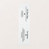 愛ピンクのギンガムのこつのラベルと作られる 名刺 (内部フラット)