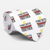 愛ピーナッツバターのおもしろいなグルメのデザイン ネクタイ (ロール)