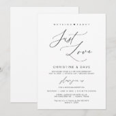 『愛ファンシーと黒との恋の結婚慰め』 招待状 (正面/裏面)