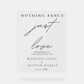 愛ファンシーの印は結婚なし アクリルサイン (正面)