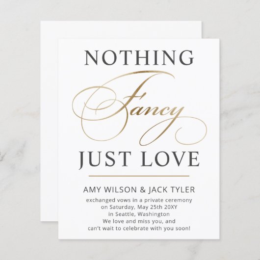 愛ファンシーの発結婚表 (正面/裏面)