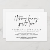 愛ファンシーの駆け落ち結婚 招待状 (正面/裏面)