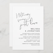 愛ファンシーの駆け落ち結婚 招待状 (正面/裏面)