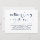 愛ファンシーは無し結婚の駆け落ちパーティー 招待状 (正面)