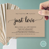 愛ファンシーも駆け落ちも素朴結婚ない 招待状