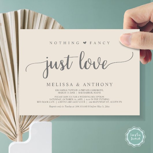 愛ファンシーも駆け落ちも素朴結婚ない 招待状