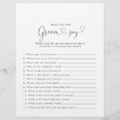 愛ファンシーブライダルシャワー新郎は何と言った (正面)