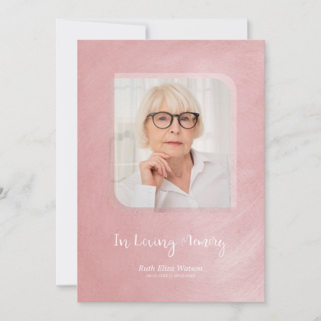 愛フェイク者を思い出すピンクの金属効果 (正面)