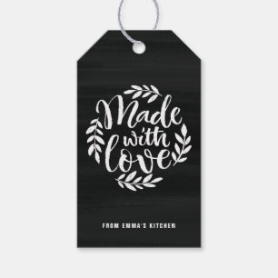 愛フェイク製の黒板レタリング ギフトタグ