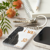 愛フランスのする人の隣でブルドッグが目を覚ます キーホルダー (正面右)