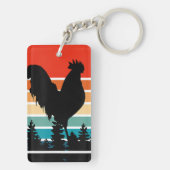 愛フランスのする人の隣でブルドッグが目を覚ます キーホルダー (裏面)