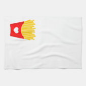 愛フランスのを揚げる キッチンタオル (横)