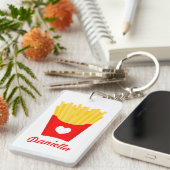 愛フランスのを揚げる キーホルダー (正面右)