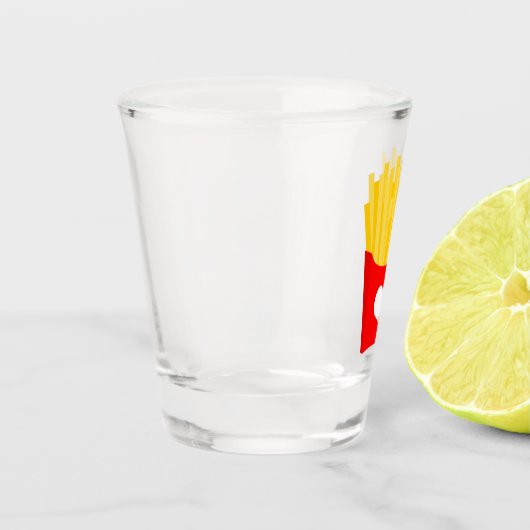 愛フランスのを揚げる ショットグラス (左)