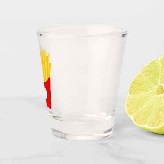 愛フランスのを揚げる ショットグラス (右)