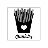 愛フランスのを揚げる ラバースタンプ (インプリント)