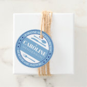 愛フランスの食で作った青と海軍のハート フェイバータグ (インサイチュ)